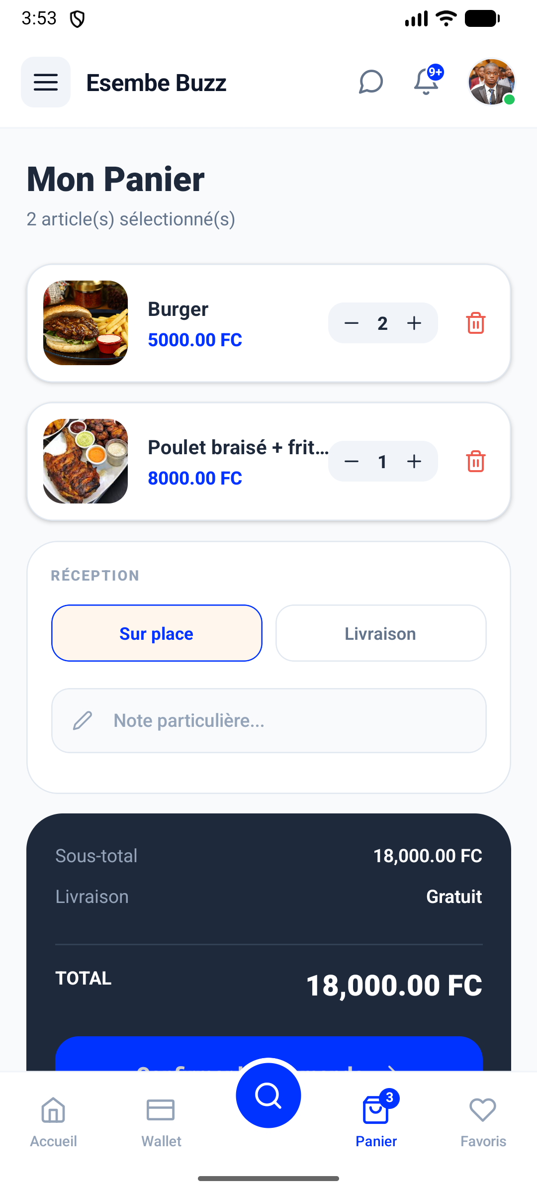 Application iOS